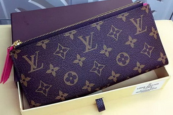 Louis Vuitton Monogram Canvas ADELE WALLET M61287 Rose Louis Vuitton Monogram Canvas ADELE WALLET M61287 Rose