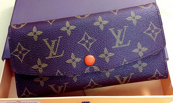 Louis Vuitton Monogram Canvas Emilie Wallet Rouge M60136 Orange Louis Vuitton Monogram Canvas Emilie Wallet Rouge M60136 Orange