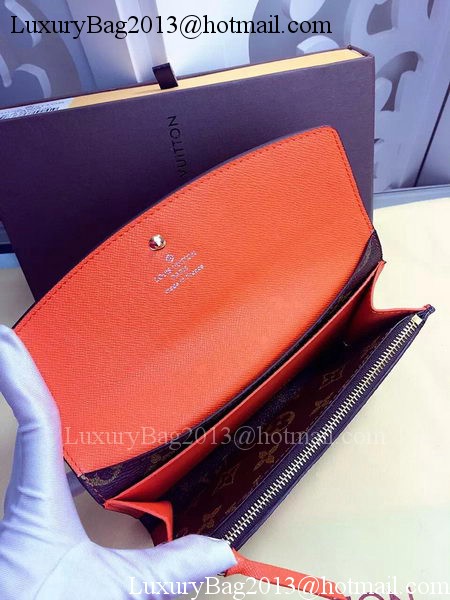 Louis Vuitton Monogram Canvas Emilie Wallet Rouge M60136 Orange Louis Vuitton Monogram Canvas Emilie Wallet Rouge M60136 Orange
