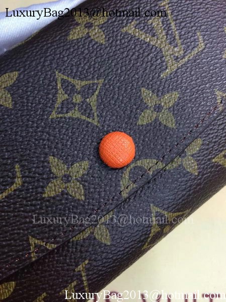 Louis Vuitton Monogram Canvas Emilie Wallet Rouge M60136 Orange Louis Vuitton Monogram Canvas Emilie Wallet Rouge M60136 Orange