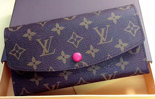 Louis Vuitton Monogram Canvas Emilie Wallet Rouge M60136 Pink Louis Vuitton Monogram Canvas Emilie Wallet Rouge M60136 Pink