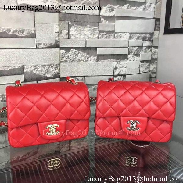 Chanel Classic Flap Bag Original Sheepskin Leather A5171 Red Chanel Classic Flap Bag Original Sheepskin Leather A5171 Red