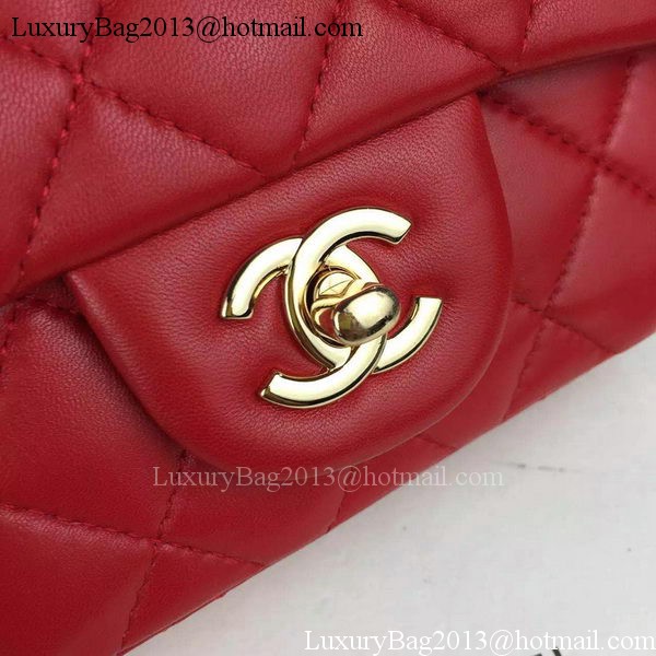 Chanel Classic Flap Bag Original Sheepskin Leather A5171 Red Chanel Classic Flap Bag Original Sheepskin Leather A5171 Red