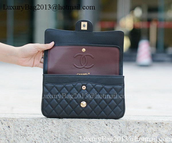 Chanel 2.55 Series Flap Bag Black Cannage Pattern A1112 Gold Chanel 2.55 Series Flap Bag Black Cannage Pattern A1112 Gold