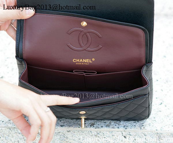 Chanel 2.55 Series Flap Bag Black Cannage Pattern A1112 Gold Chanel 2.55 Series Flap Bag Black Cannage Pattern A1112 Gold