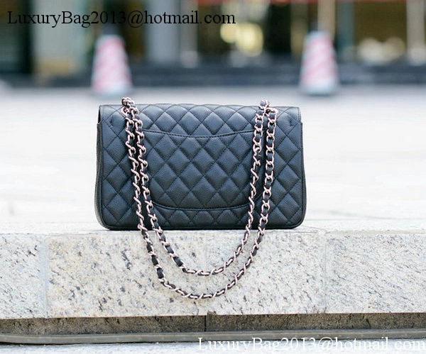 Chanel 2.55 Series Flap Bag Black Cannage Pattern A1112 Silver Chanel 2.55 Series Flap Bag Black Cannage Pattern A1112 Silver