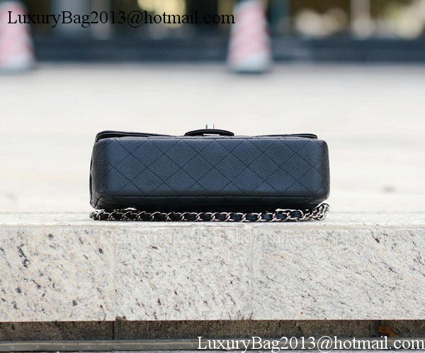 Chanel 2.55 Series Flap Bag Black Cannage Pattern A1112 Silver Chanel 2.55 Series Flap Bag Black Cannage Pattern A1112 Silver
