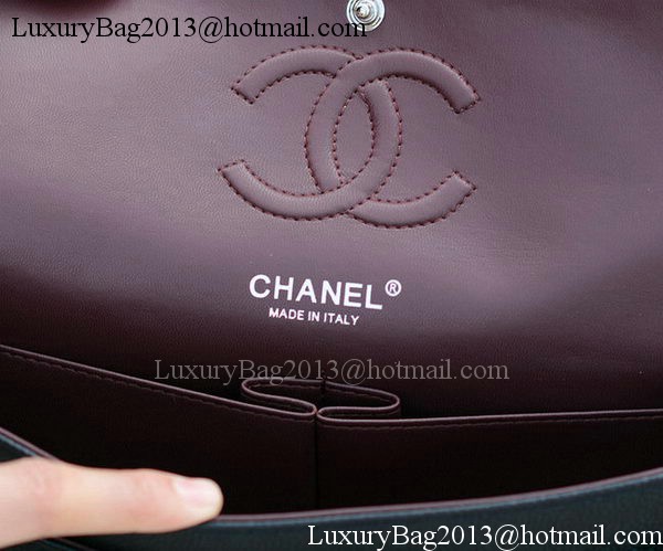 Chanel 2.55 Series Flap Bag Black Cannage Pattern A1112 Silver Chanel 2.55 Series Flap Bag Black Cannage Pattern A1112 Silver