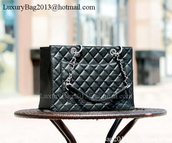 Chanel Classic Coco Bag Black GST Cannage Pattern A50995 Silver Chanel Classic Coco Bag Black GST Cannage Pattern A50995 Silver