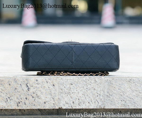 Chanel Classic Flap Bag Black Cannage Pattern A1113 Gold Chanel Classic Flap Bag Black Cannage Pattern A1113 Gold