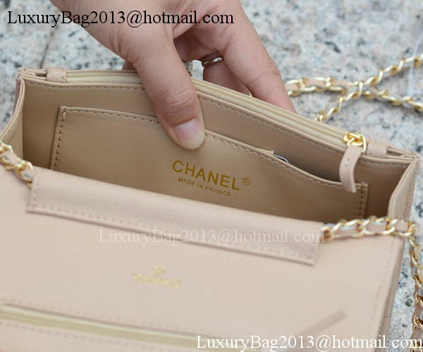 Chanel mini Flap Bag Apricot Cannage Pattern A33814 Gold Chanel mini Flap Bag Apricot Cannage Pattern A33814 Gold