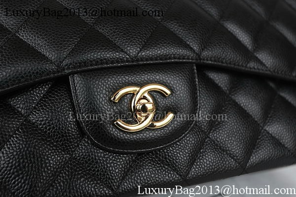 Chanel Classic Flap Bag Black Original Cannage Pattern CFA1116 Gold Chanel Classic Flap Bag Black Original Cannage Pattern CFA1116 Gold