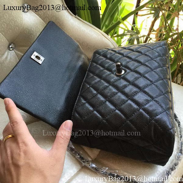 Chanel Classic Top Handle Bag Original Cannage Pattern A95169 Black&Red Chanel Classic Top Handle Bag Original Cannage Pattern A95169 Black&Red