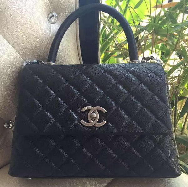 Chanel Classic Top Handle Bag Original Cannage Pattern A95169 Black Chanel Classic Top Handle Bag Original Cannage Pattern A95169 Black