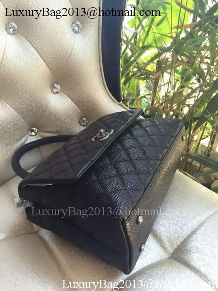 Chanel Classic Top Handle Bag Original Cannage Pattern A95169 Black Chanel Classic Top Handle Bag Original Cannage Pattern A95169 Black