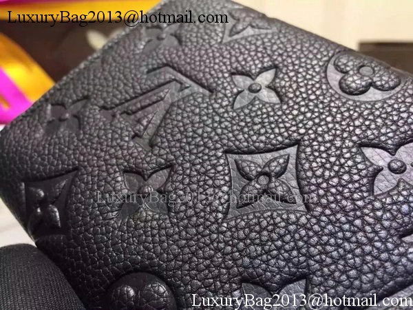Louis Vuitton Monogram Empreinte SARAH WALLET M61184 Black Louis Vuitton Monogram Empreinte SARAH WALLET M61184 Black