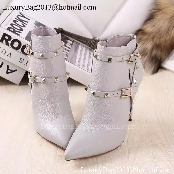 Valentino Ankle Boot Leather VT643 Grey Valentino Ankle Boot Leather VT643 Grey
