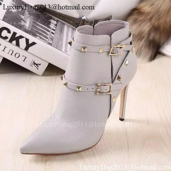 Valentino Ankle Boot Leather VT643 Grey Valentino Ankle Boot Leather VT643 Grey