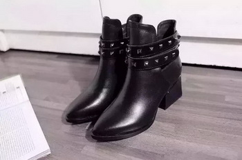 Valentino Ankle Boot Leather VT687 Black Valentino Ankle Boot Leather VT687 Black