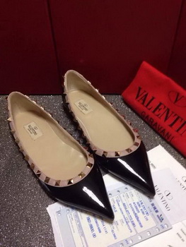 Valentino Leather Flat VT666 Black Valentino Leather Flat VT666 Black