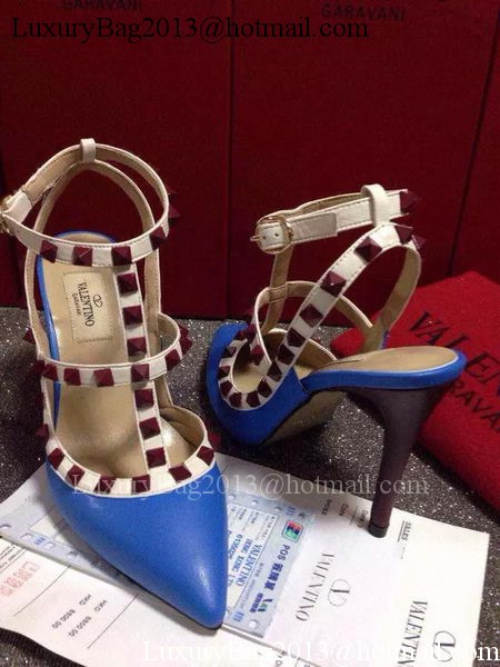 Valentino Leather Pump VT652 Blue Valentino Leather Pump VT652 Blue