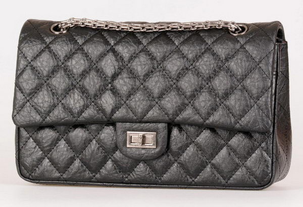 Chanel Classic Flap Bag Black Calfskin Leather A30226 Silver Chanel Classic Flap Bag Black Calfskin Leather A30226 Silver