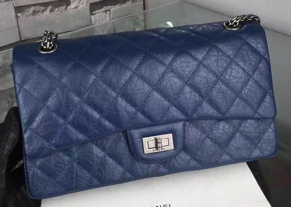 Chanel Classic Flap Bag Black Original Calfskin Leather CHA6059 Blue Chanel Classic Flap Bag Black Original Calfskin Leather CHA6059 Blue