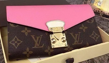 Louis Vuitton Monogram Canvas PALLAS WALLET M58414 Pink Louis Vuitton Monogram Canvas PALLAS WALLET M58414 Pink