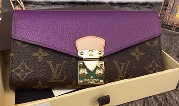 Louis Vuitton Monogram Canvas PALLAS WALLET M58414 Purple Louis Vuitton Monogram Canvas PALLAS WALLET M58414 Purple