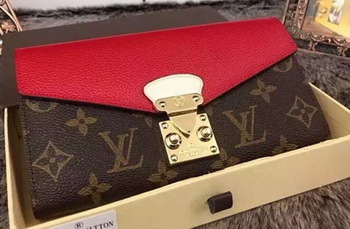 Louis Vuitton Monogram Canvas PALLAS WALLET M58414 Red Louis Vuitton Monogram Canvas PALLAS WALLET M58414 Red