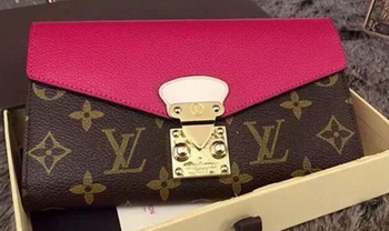Louis Vuitton Monogram Canvas PALLAS WALLET M58414 Rose Louis Vuitton Monogram Canvas PALLAS WALLET M58414 Rose