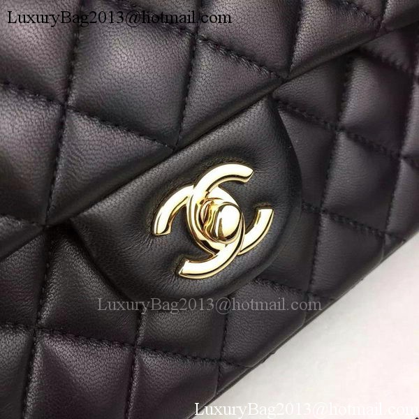 Chanel 2.55 Series Flap Bag Lambskin Leather A5024 Black Chanel 2.55 Series Flap Bag Lambskin Leather A5024 Black