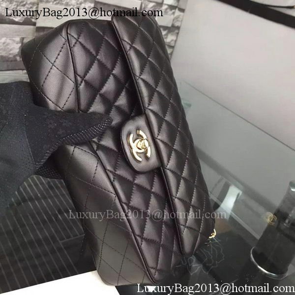 Chanel 2.55 Series Flap Bag Lambskin Leather A5024 Black Chanel 2.55 Series Flap Bag Lambskin Leather A5024 Black