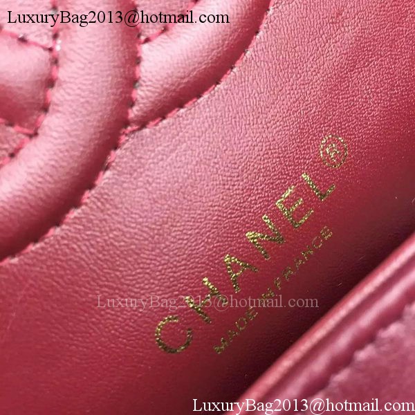 Chanel 2.55 Series Flap Bag Lambskin Leather A5024 Burgundy Chanel 2.55 Series Flap Bag Lambskin Leather A5024 Burgundy