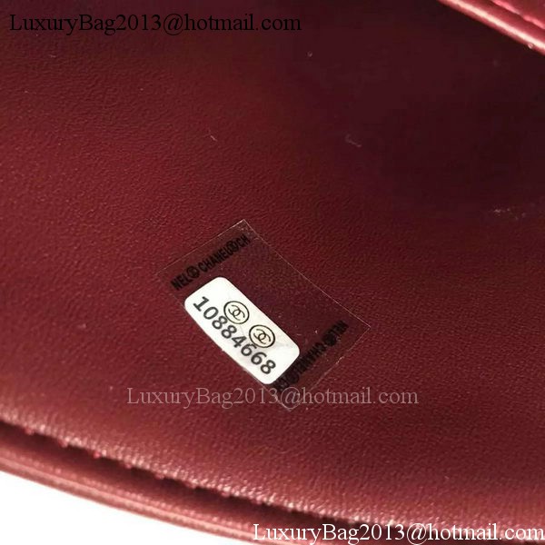 Chanel 2.55 Series Flap Bag Lambskin Leather A5024 Burgundy Chanel 2.55 Series Flap Bag Lambskin Leather A5024 Burgundy