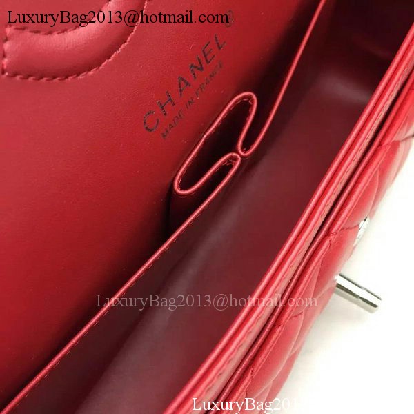 Chanel 2.55 Series Flap Bag Lambskin Leather A5024 Red Chanel 2.55 Series Flap Bag Lambskin Leather A5024 Red