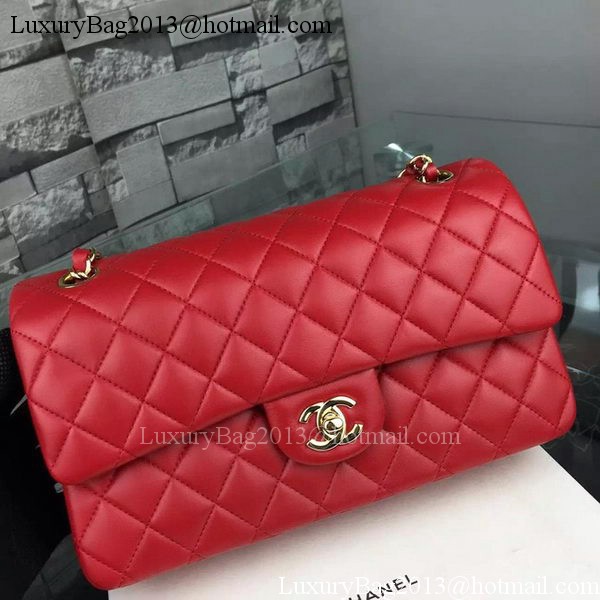 Chanel 2.55 Series Flap Bag Lambskin Leather A5024 Red Chanel 2.55 Series Flap Bag Lambskin Leather A5024 Red