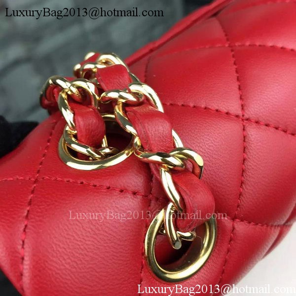 Chanel 2.55 Series Flap Bag Lambskin Leather A5024 Red Chanel 2.55 Series Flap Bag Lambskin Leather A5024 Red