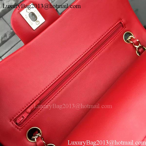 Chanel 2.55 Series Flap Bag Lambskin Leather A5024 Red Chanel 2.55 Series Flap Bag Lambskin Leather A5024 Red