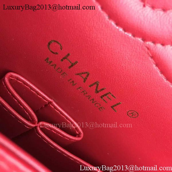 Chanel 2.55 Series Flap Bag Lambskin Leather A5024 Red Chanel 2.55 Series Flap Bag Lambskin Leather A5024 Red