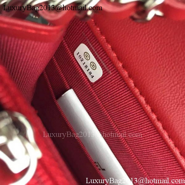 Chanel Flap Shoulder Bag Cannage Pattern A5373 Red Chanel Flap Shoulder Bag Cannage Pattern A5373 Red