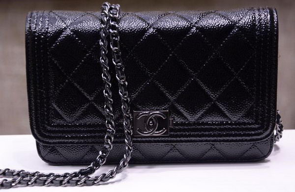 Boy Chanel mini Flap Bags Bright Cannage Pattern A33815 Black Boy Chanel mini Flap Bags Bright Cannage Pattern A33815 Black