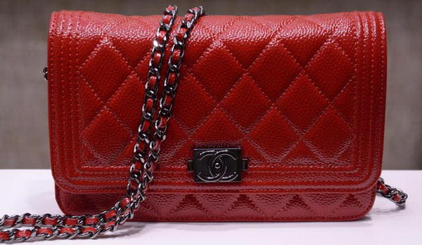 Boy Chanel mini Flap Bags Bright Cannage Pattern A33815 Red Boy Chanel mini Flap Bags Bright Cannage Pattern A33815 Red