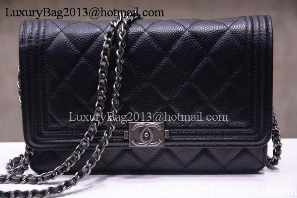 Boy Chanel mini Flap Bags Cannage Pattern A33815 Black Boy Chanel mini Flap Bags Cannage Pattern A33815 Black