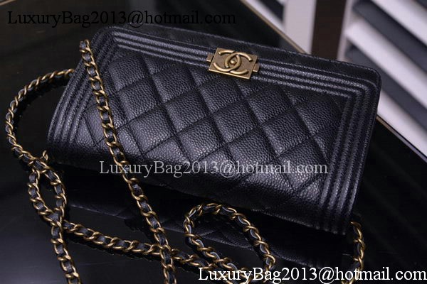 Boy Chanel mini Flap Bags Cannage Pattern A33815 Black Boy Chanel mini Flap Bags Cannage Pattern A33815 Black