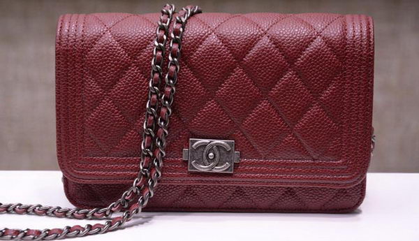 Boy Chanel mini Flap Bags Cannage Pattern A33815 Burgundy Boy Chanel mini Flap Bags Cannage Pattern A33815 Burgundy
