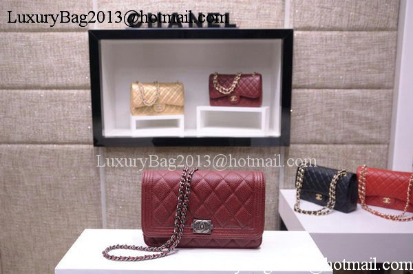 Boy Chanel mini Flap Bags Cannage Pattern A33815 Burgundy Boy Chanel mini Flap Bags Cannage Pattern A33815 Burgundy