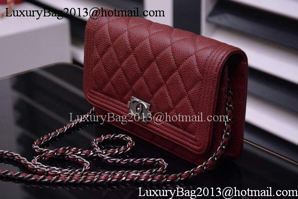 Boy Chanel mini Flap Bags Cannage Pattern A33815 Burgundy Boy Chanel mini Flap Bags Cannage Pattern A33815 Burgundy