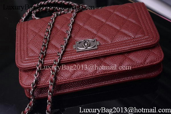 Boy Chanel mini Flap Bags Cannage Pattern A33815 Burgundy Boy Chanel mini Flap Bags Cannage Pattern A33815 Burgundy