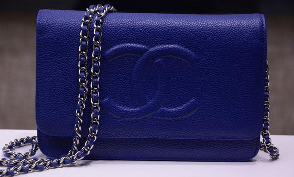 Chanel Flap Shoulder Bag Cavier Leather A33817 Blue Chanel Flap Shoulder Bag Cavier Leather A33817 Blue